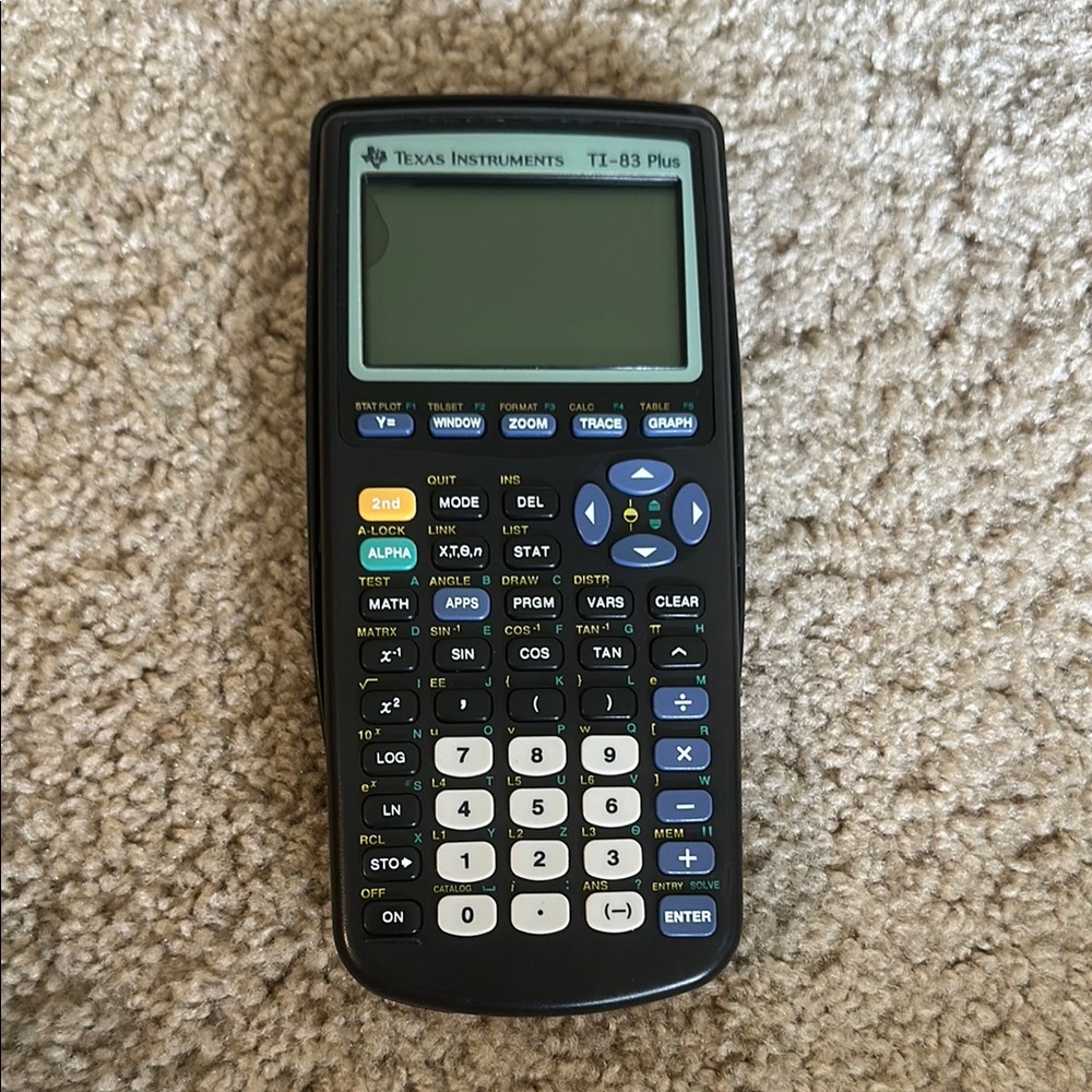 Texas Instruments TI-83 Plus Black Graphing Calculator